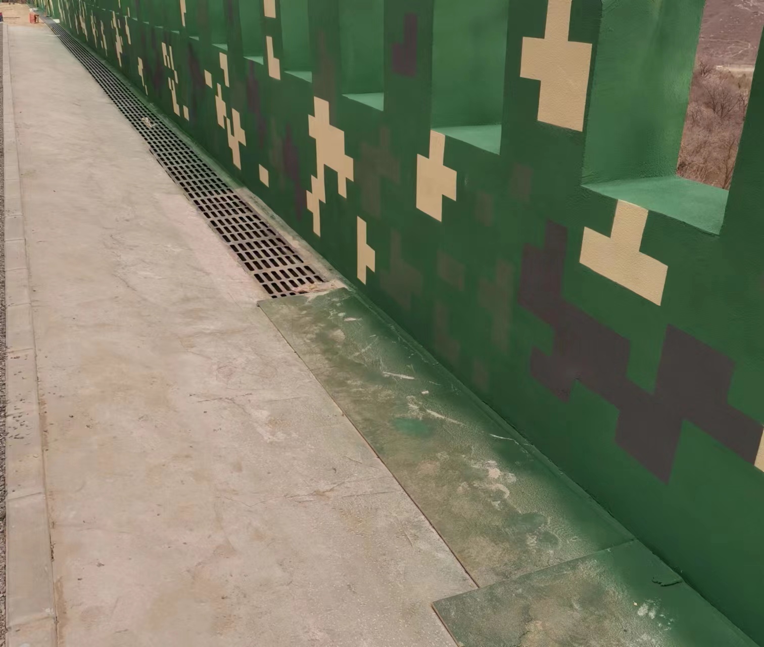 山南围墙迷彩喷涂,数迷彩漆