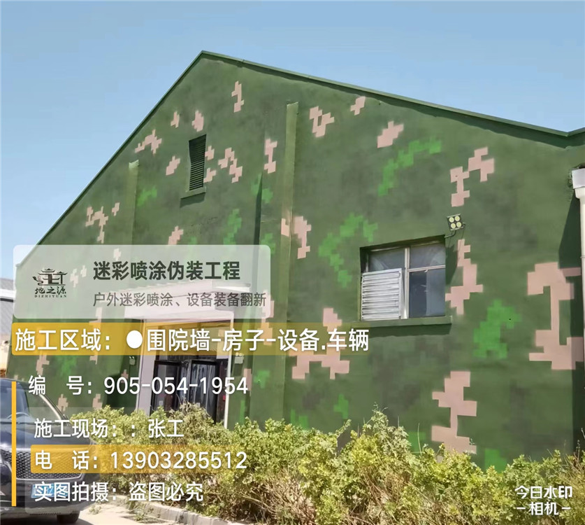 山南外墙数码迷彩漆施工报价清单（100㎡标准墙面测算）